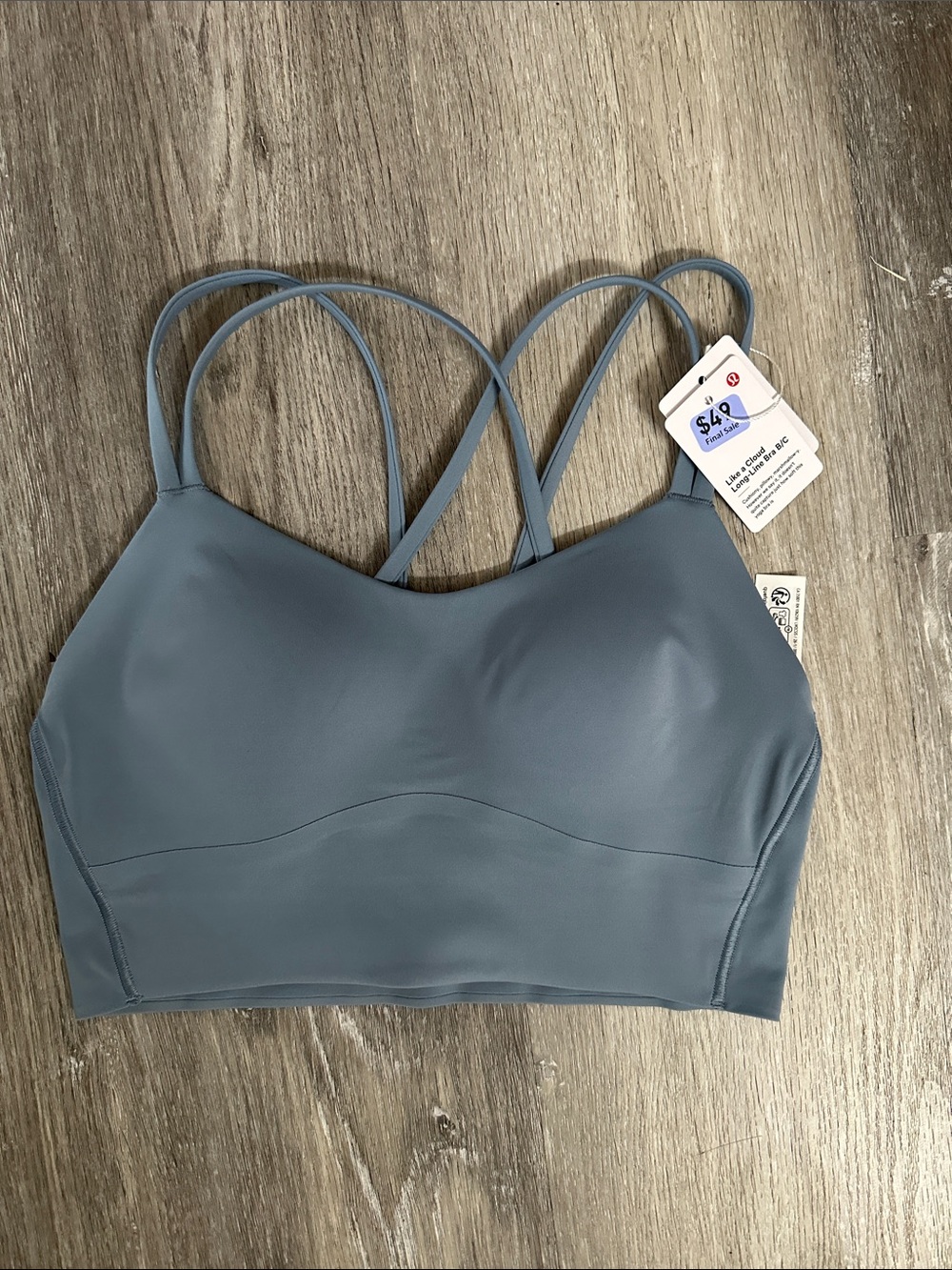 Lululemon Double-Strap Like a Cloud Sports Bra - Light Blue